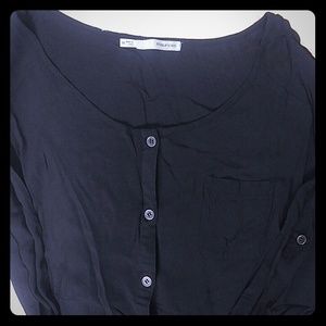 Black blouse 3/4 length sleeve